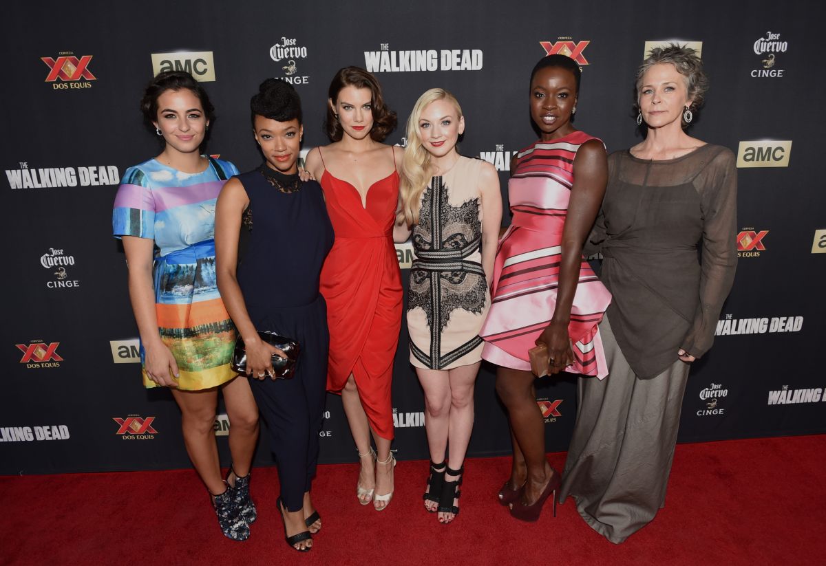 Emily Kinney Walking Dead Season 5 Premiere Los Angeles