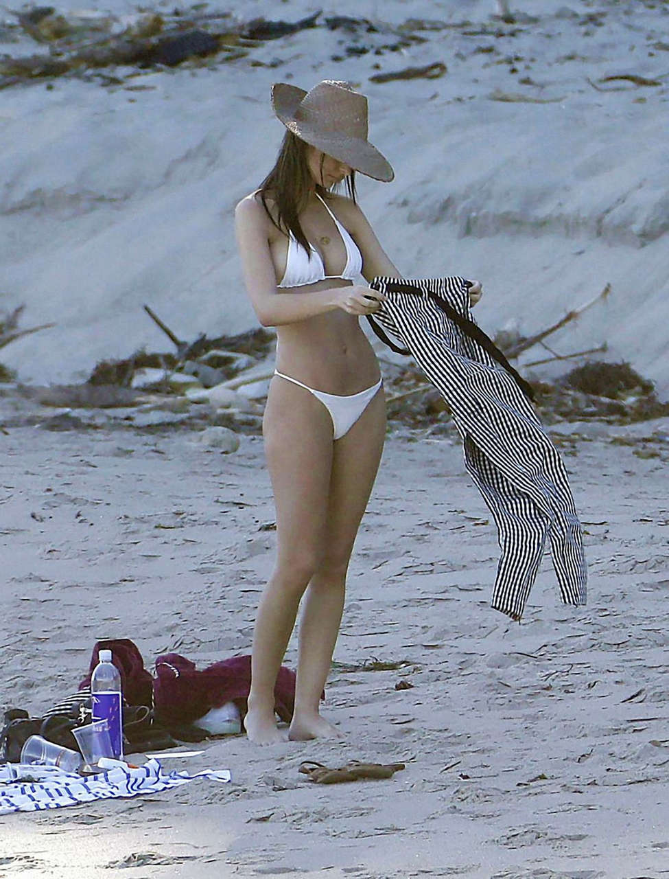 Emily Ratajkowski Bikini Beach Miami