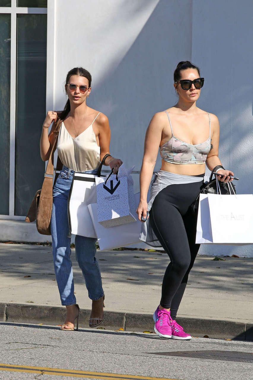 Emily Ratajkowski Out Shopping Beverly Hills
