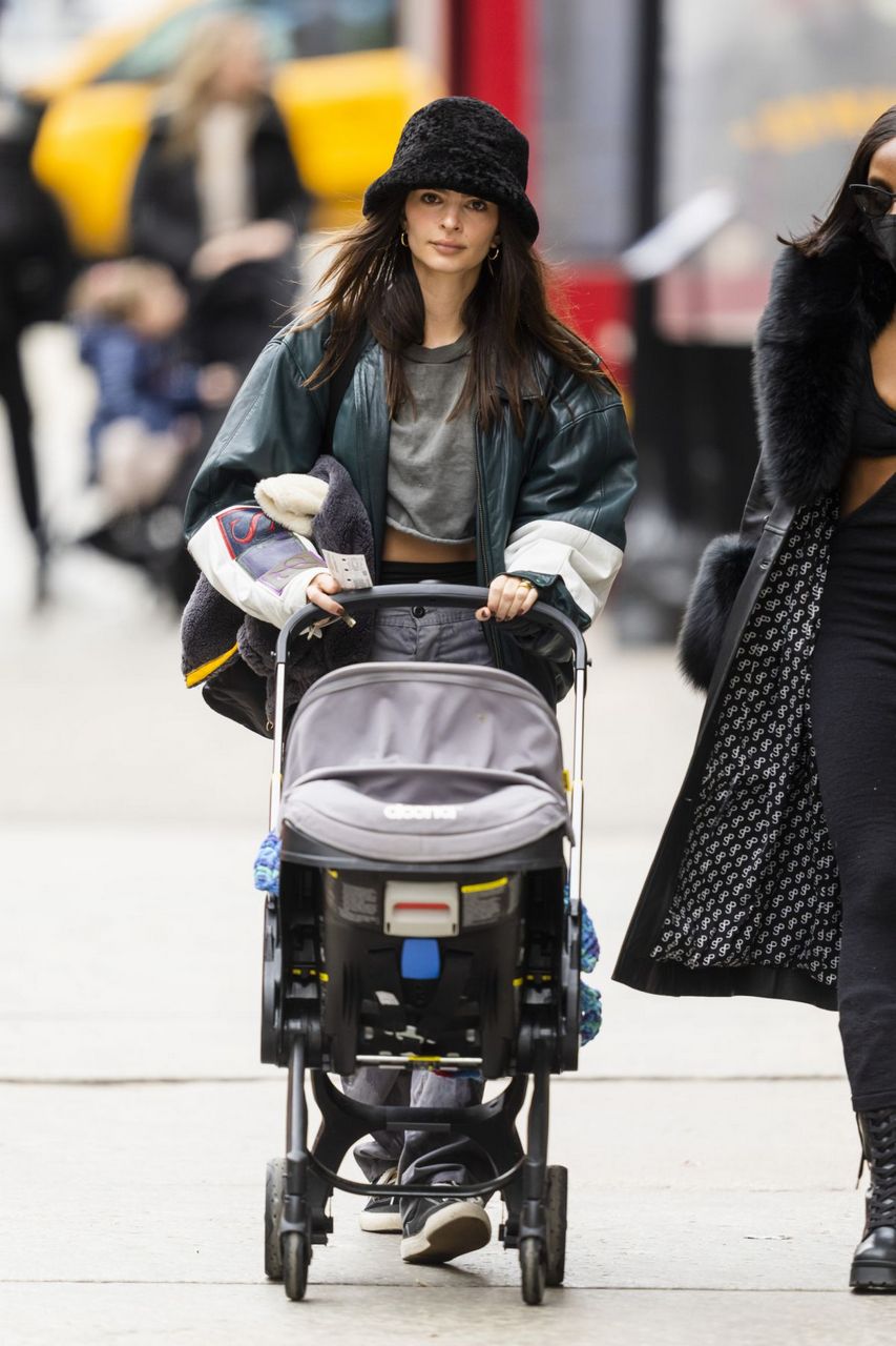 Emily Ratajkowski Out With Her Baby New York