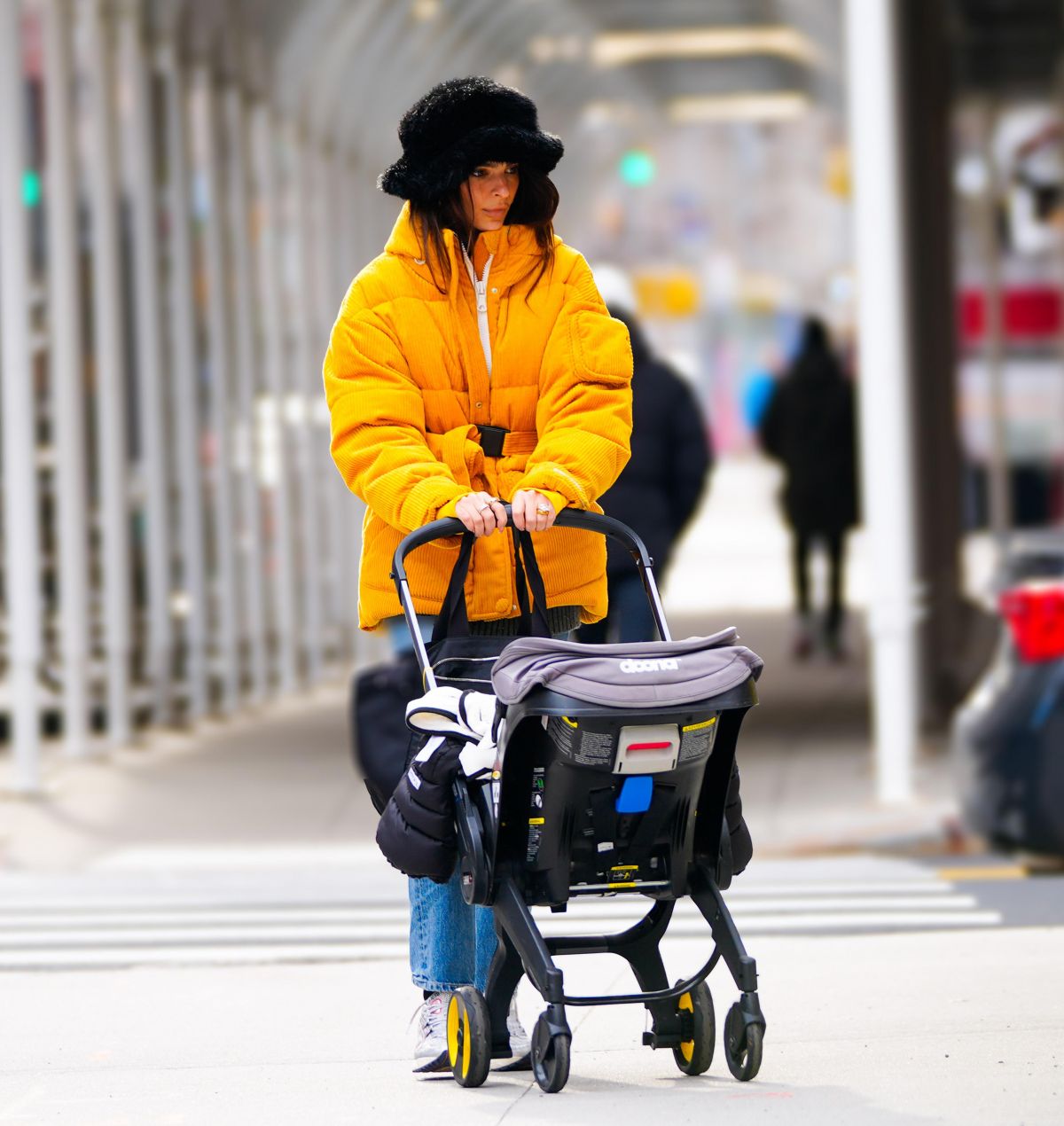 Emily Ratajkowski Sebastian Bear Mcclard Out With Their Baby New York