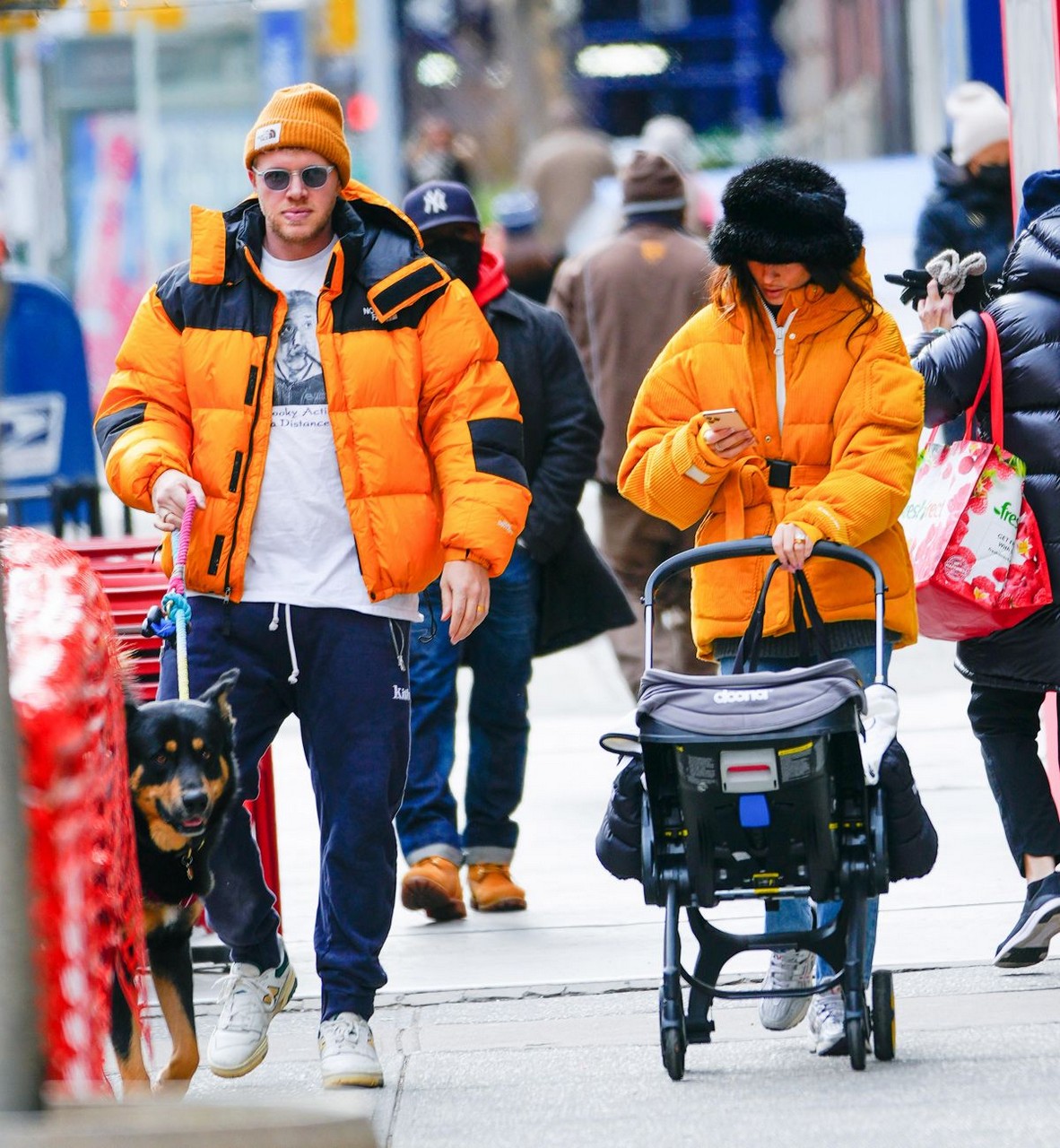 Emily Ratajkowski Sebastian Bear Mcclard Out With Their Baby New York