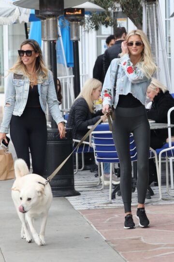 Emma Hernan Out With Her Dog West Hollywood