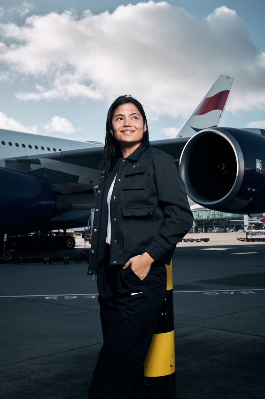 Emma Raducanu As British Airways Latest Global Brand Ambassador Heathrow Airport