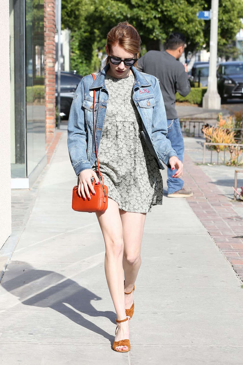 Emma Robers Out West Hollywood