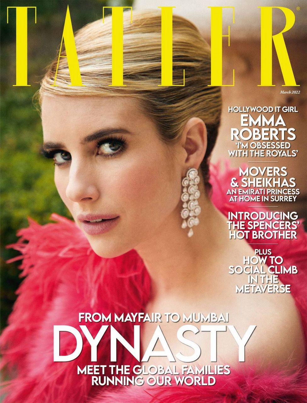 Emma Roberts For Tatler Magazine March