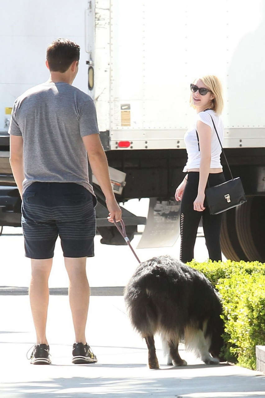 Emma Roberts Heading To Gym Los Angeles