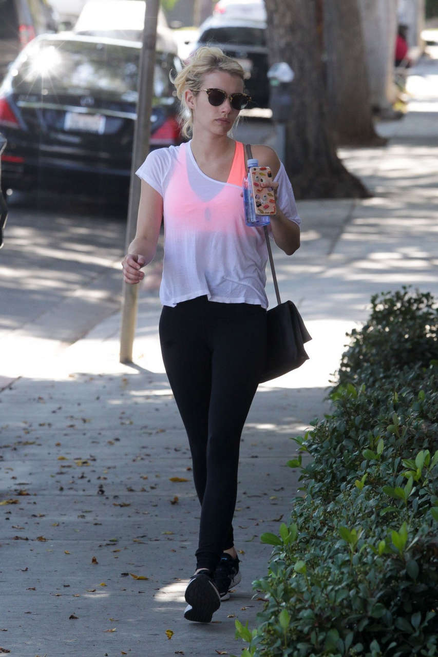 Emma Roberts Heading To Gym West Hollywood 1