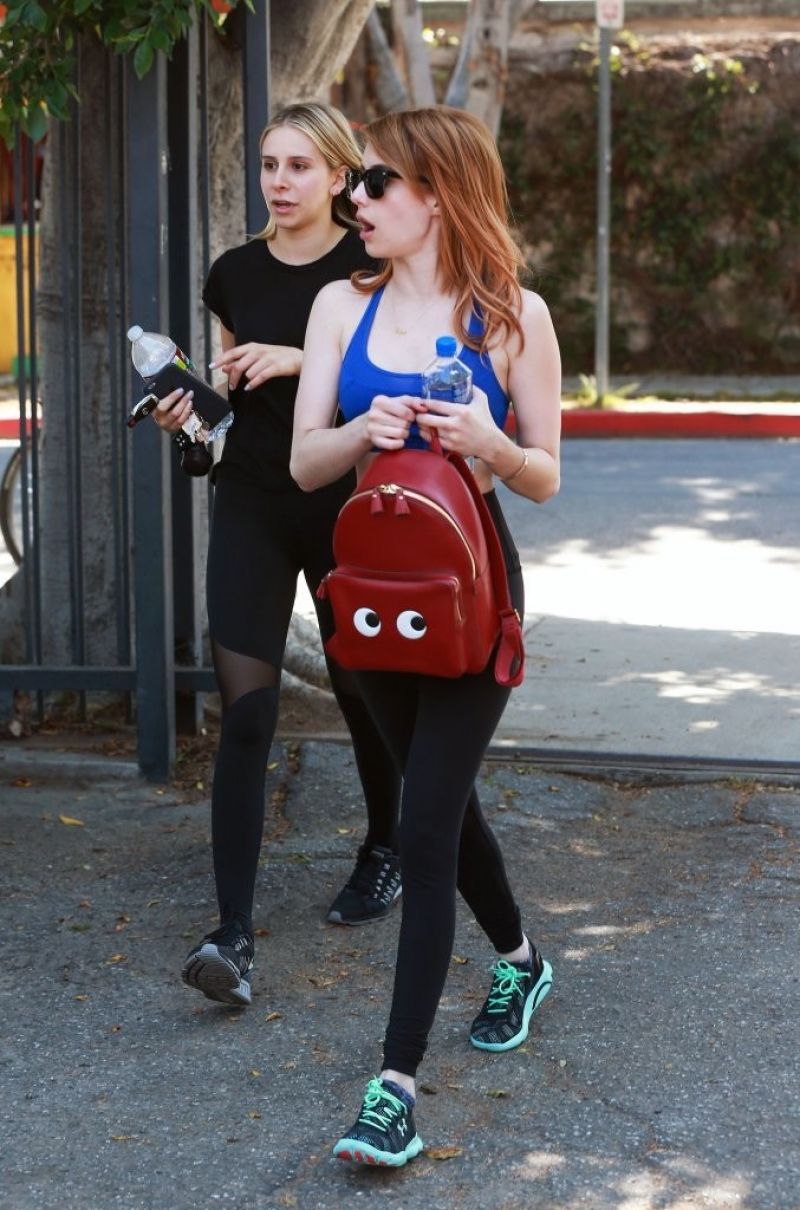 Emma Roberts Heading To Gym West Hollywood