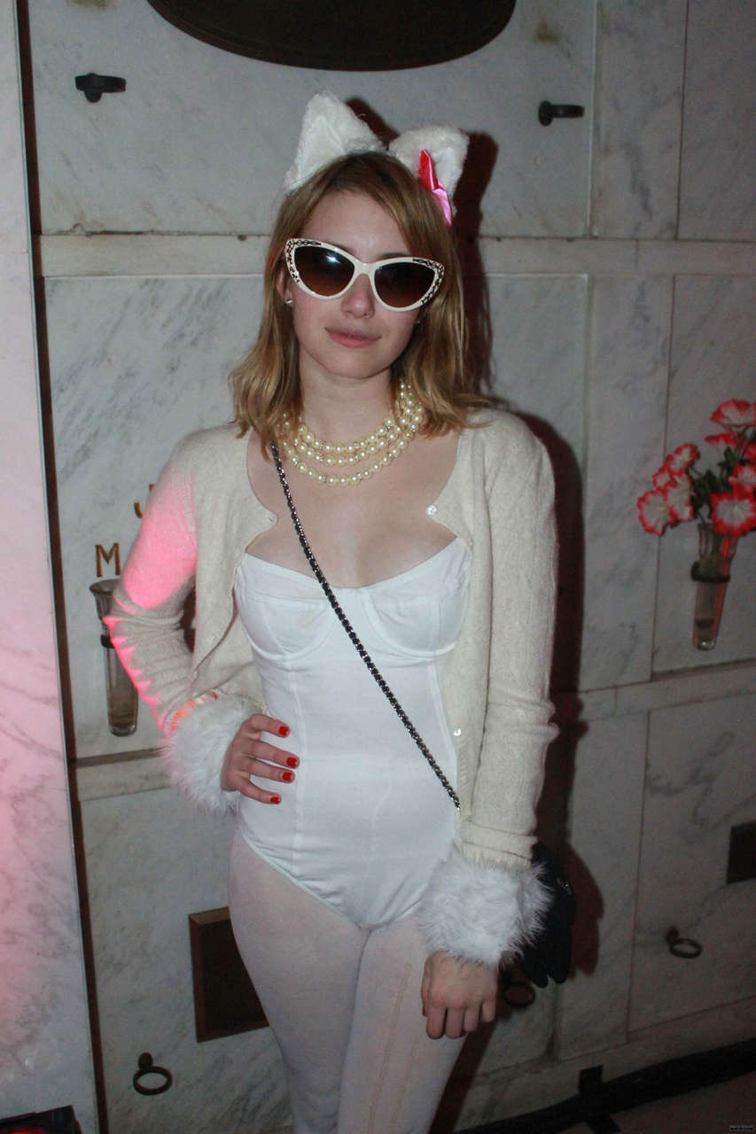 Emma Roberts Hollywood Forever Cemetery Halloween Party