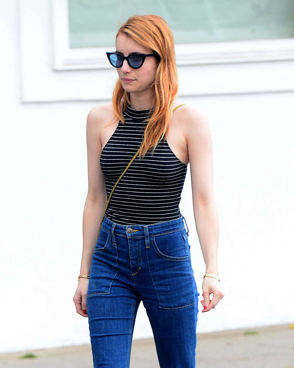 Emma Roberts Jeans Out Beverly Hills