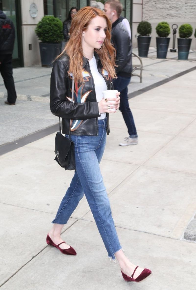 Emma Roberts Jeans Out New York