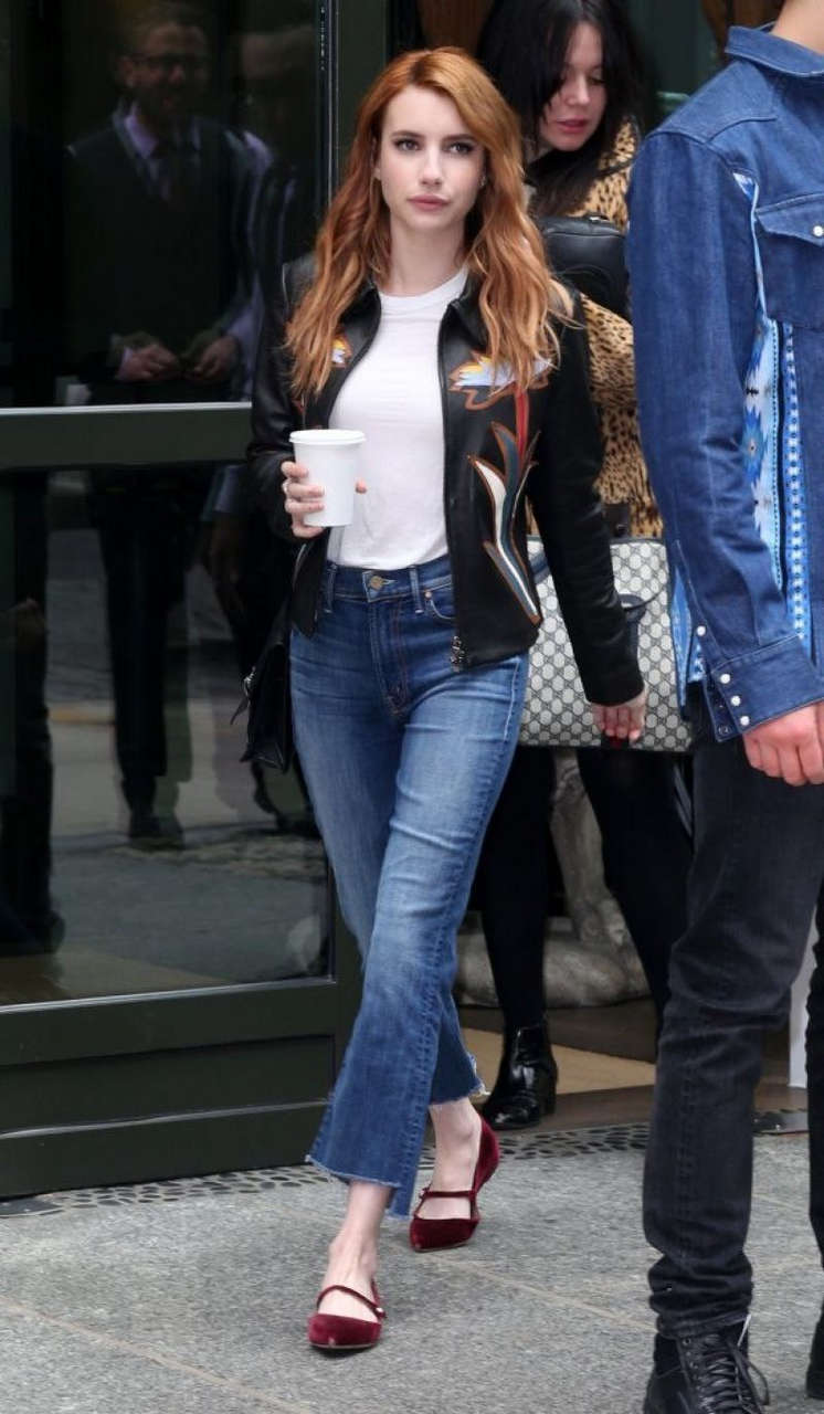 Emma Roberts Jeans Out New York