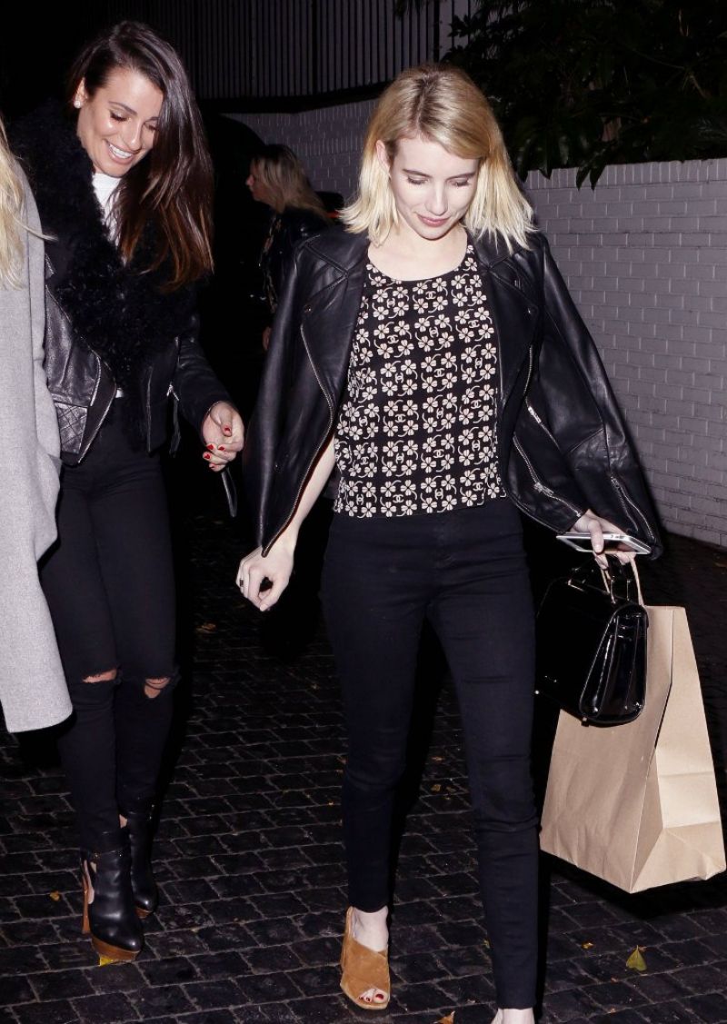 Emma Roberts Leave Chateau Marmont Los Angeles