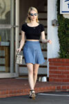 Emma Roberts Leaves Fred Segal Los Angeles