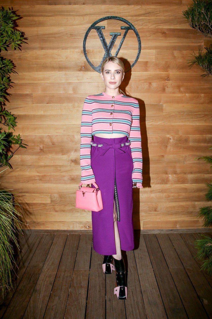 Emma Roberts Louis Vuitton Nicolas Ghesquiere Celebrate An Evening With Friends Malibu
