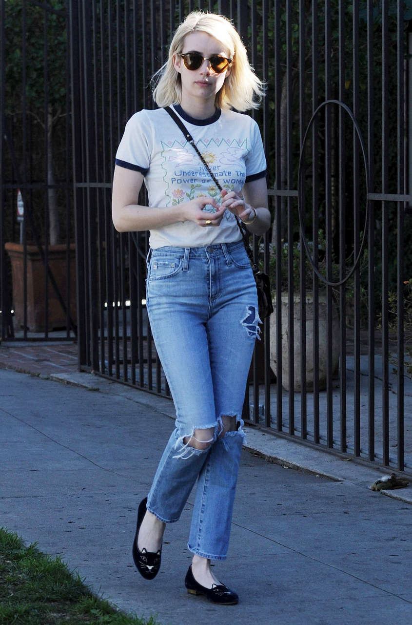 Emma Roberts Out About Beverly Hills