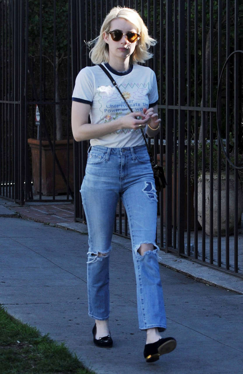 Emma Roberts Out About Beverly Hills