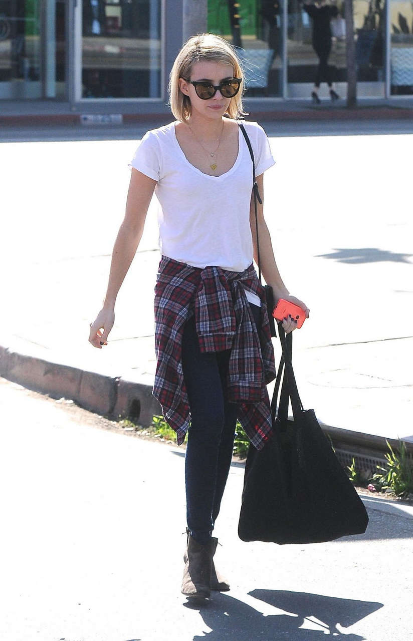 Emma Roberts Out About Melrose