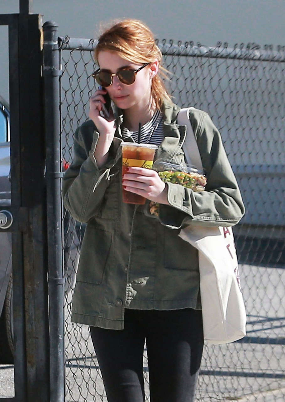Emma Roberts Out Abut Los Angeles