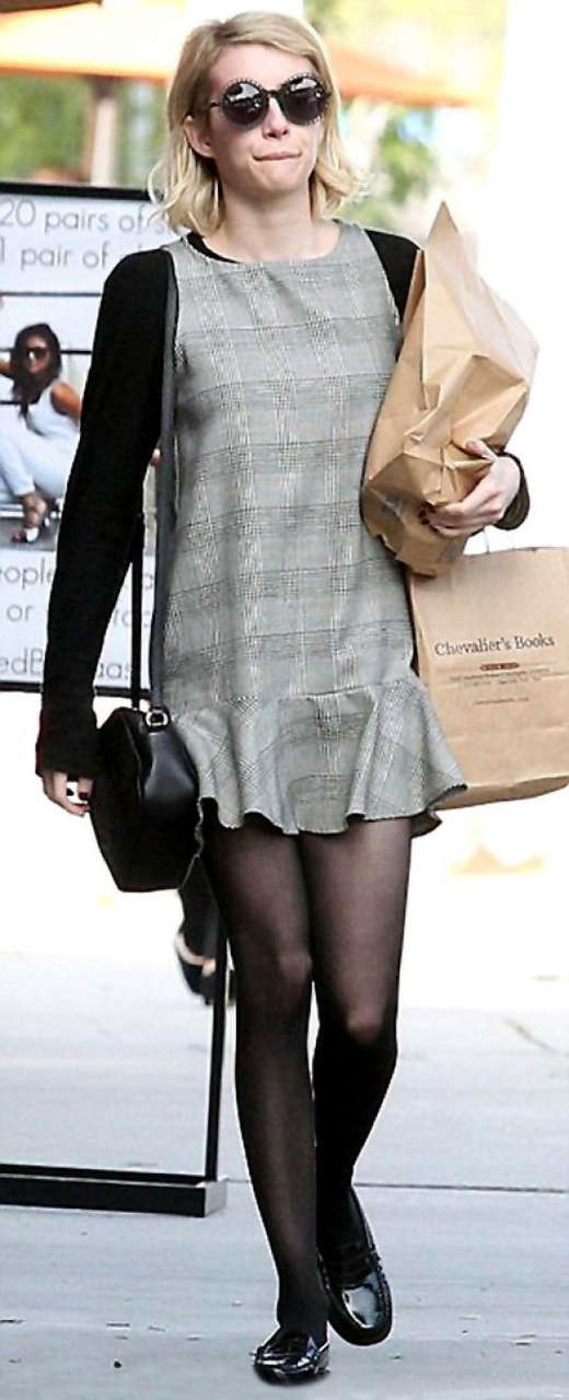 Emma Roberts Out Shopping Bookstore Los Angeles