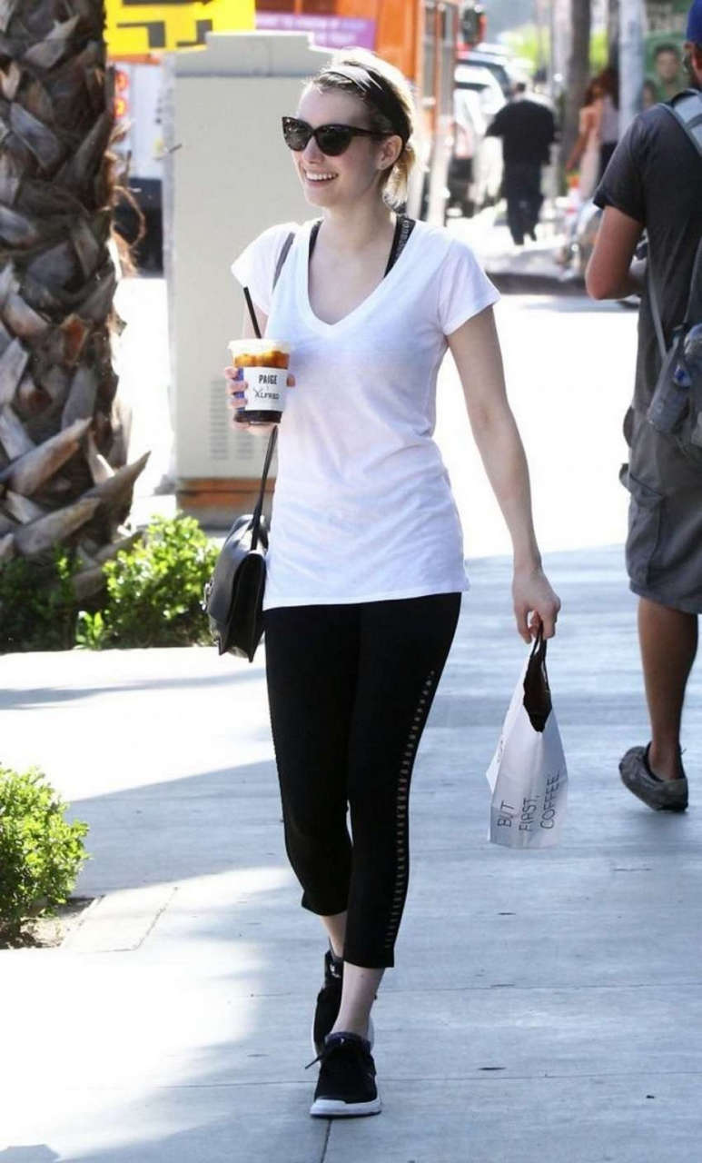 Emma Roberts Out Shopping Los Angeles