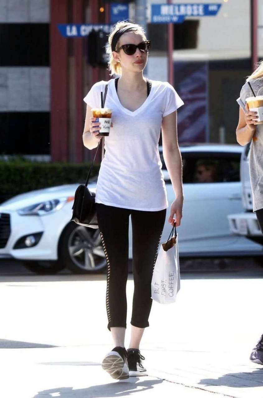 Emma Roberts Out Shopping Los Angeles