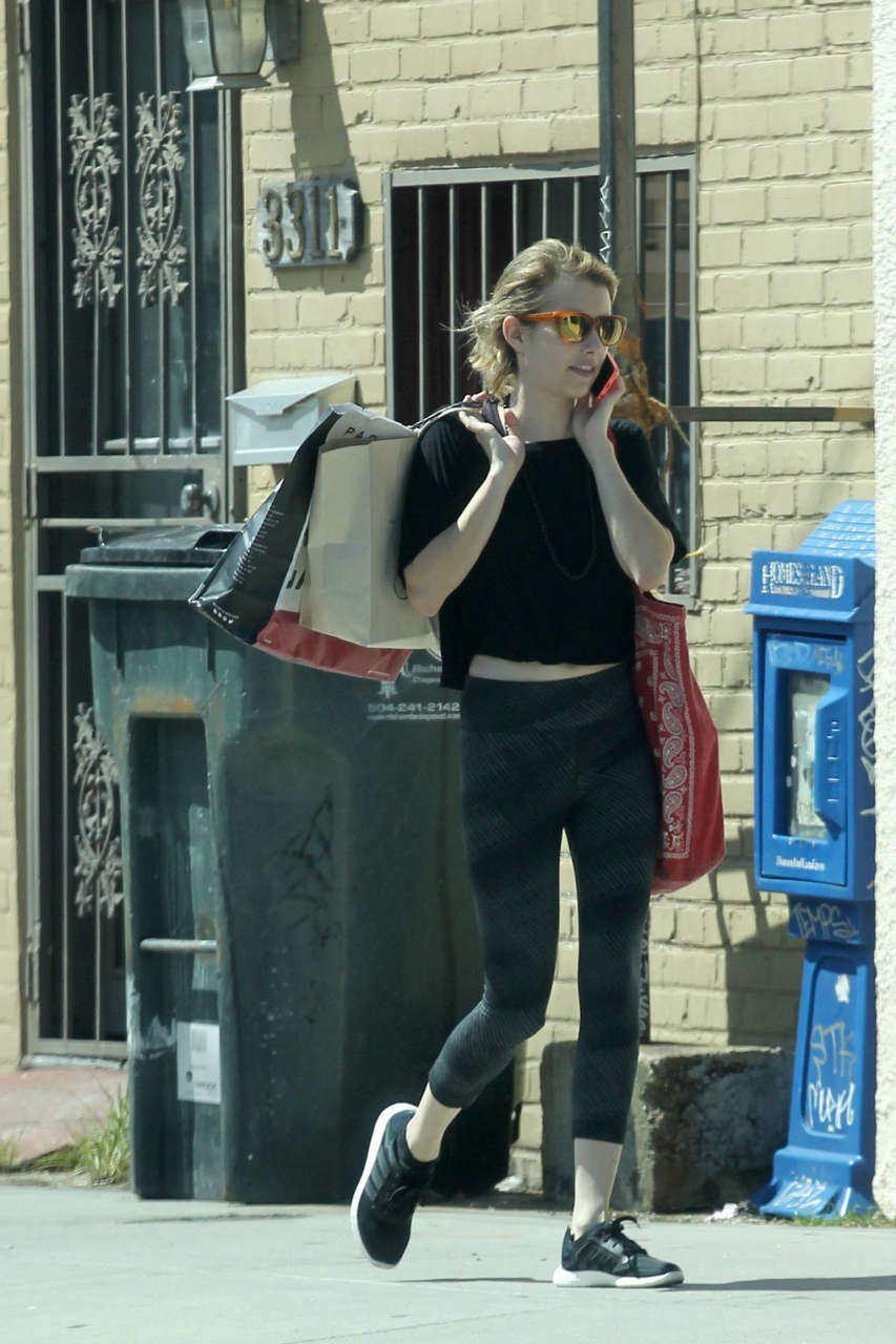 Emma Roberts Out Shopping New Orleans