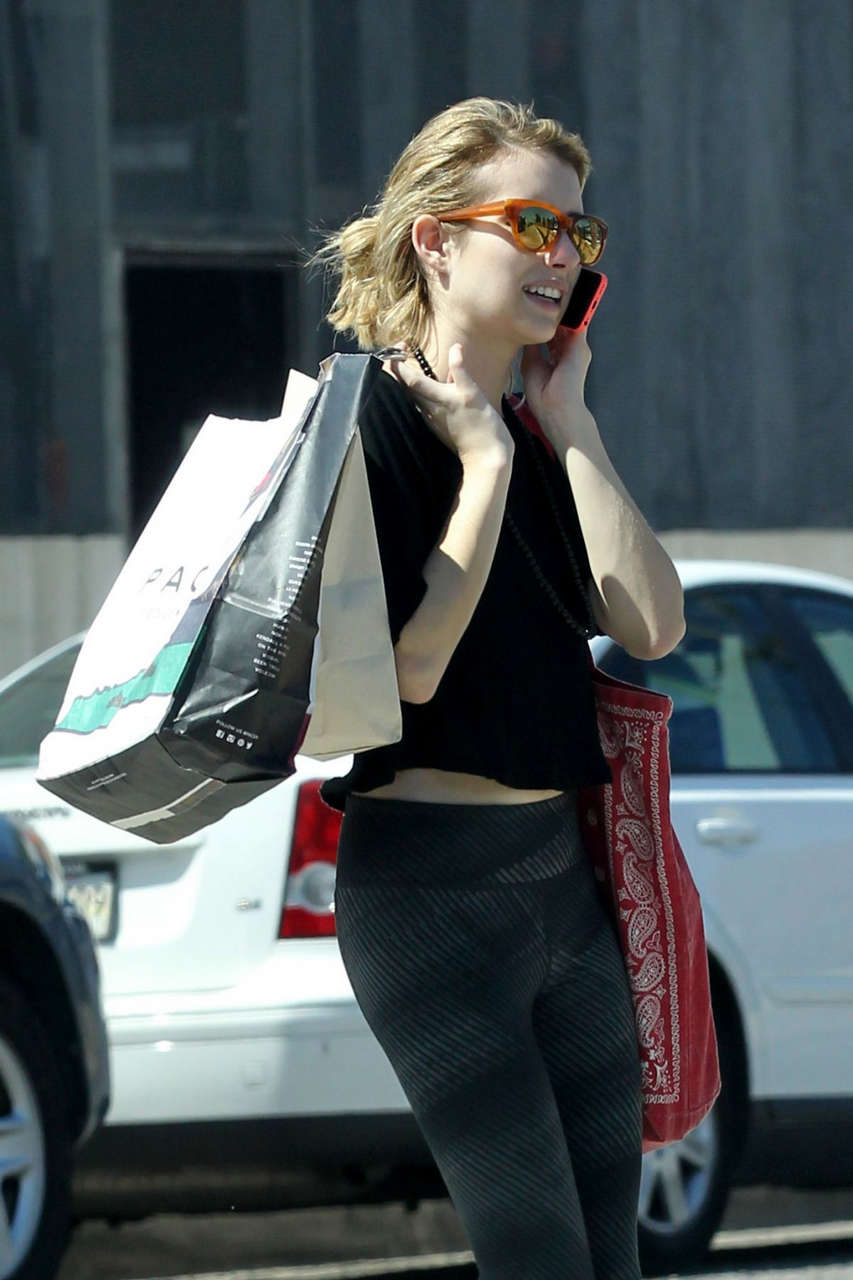 Emma Roberts Out Shopping New Orleans
