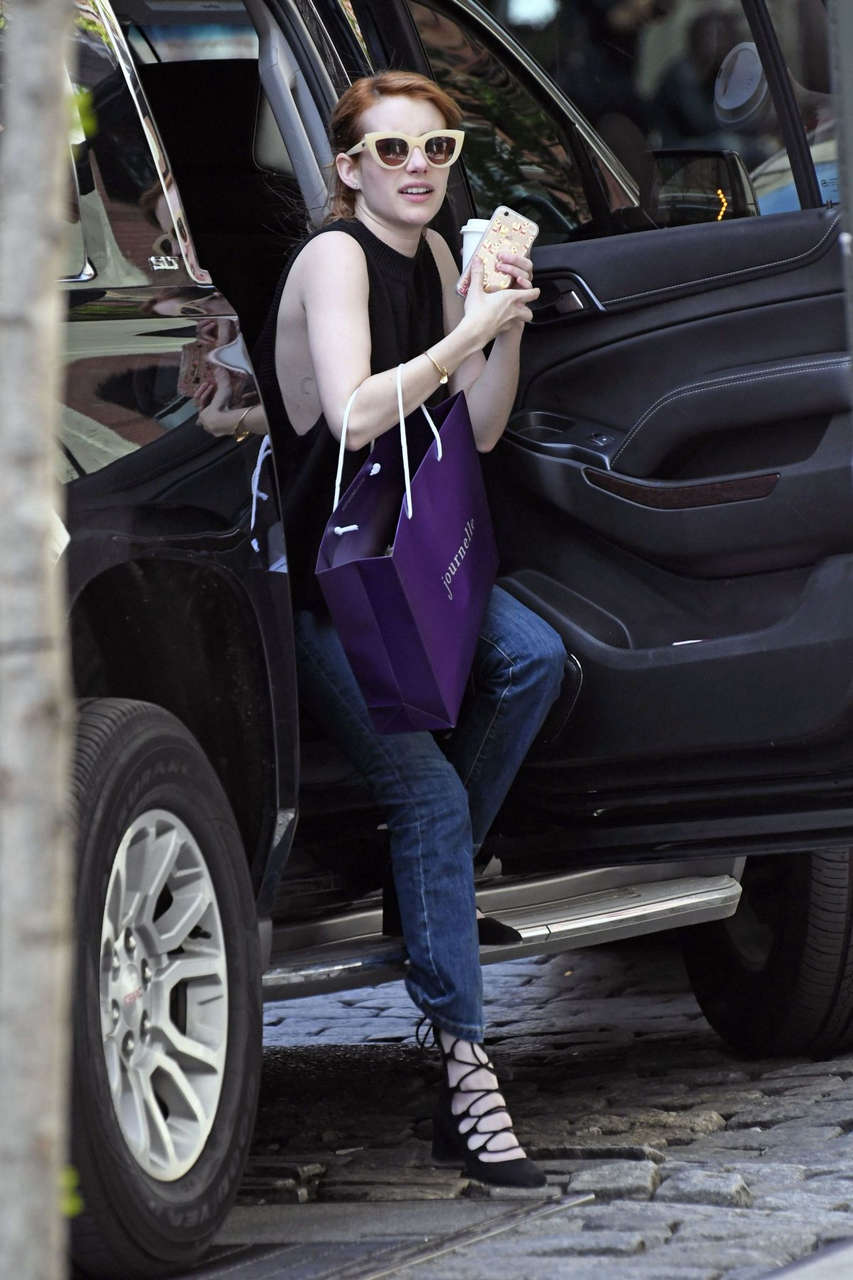 Emma Roberts Out Shopping New York