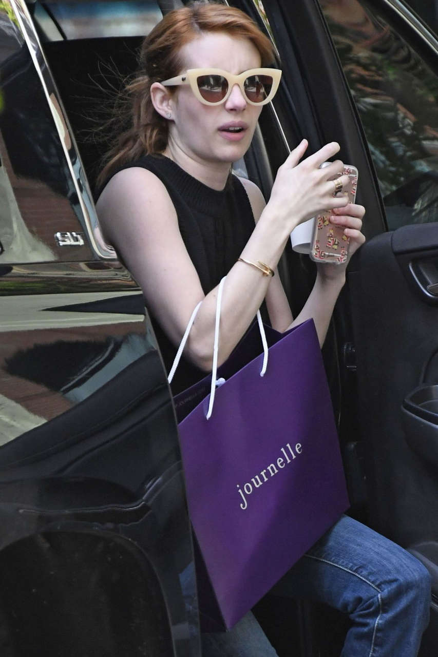 Emma Roberts Out Shopping New York