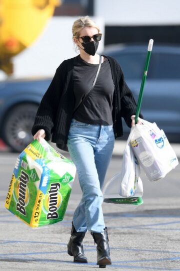 Emma Roberts Shopping Rite Aid West Hollywood