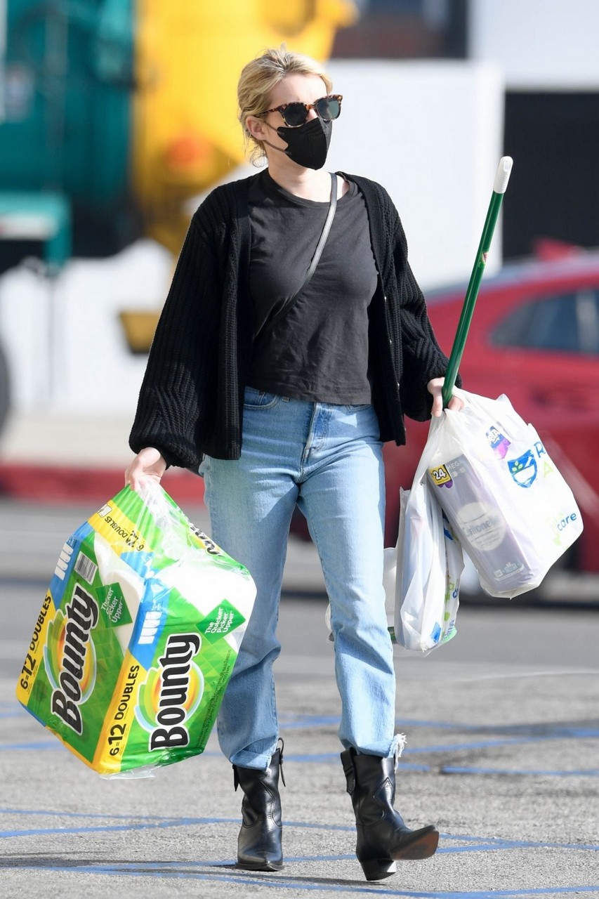 Emma Roberts Shopping Rite Aid West Hollywood