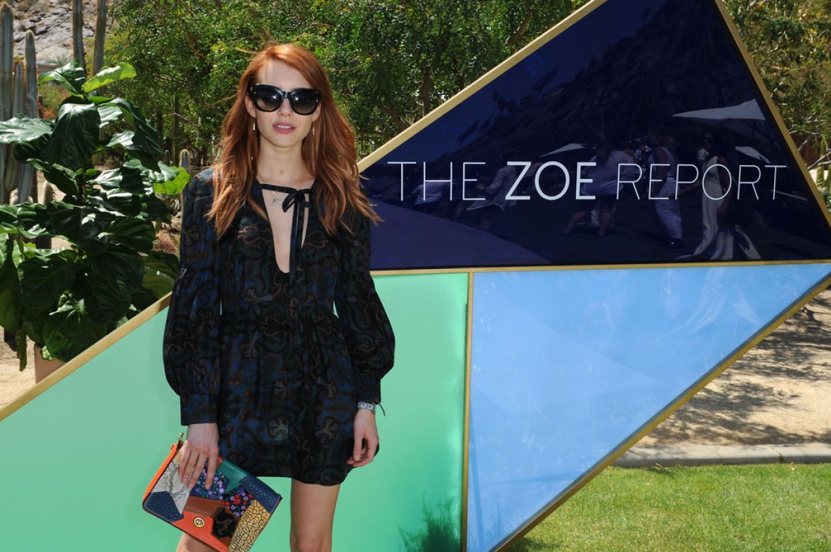 Emma Roberts Zoeasis Presented By Zoe Report Guess Palm Springs