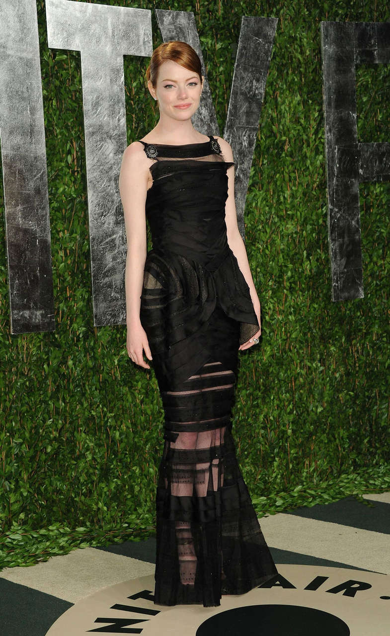 Emma Stone 2012 Vanity Fair Oscar Party Sunset Tower