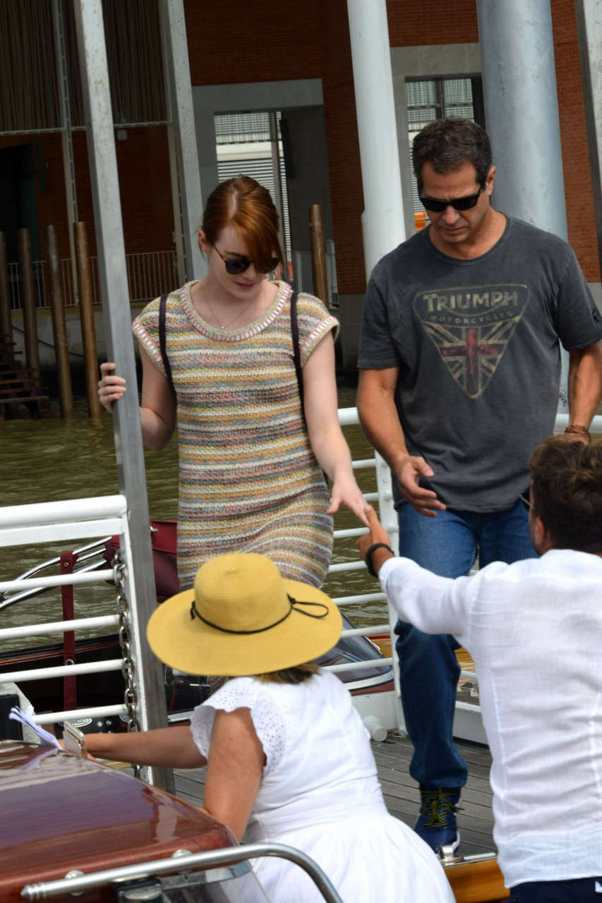 Emma Stone Arrives Venice Film Festival Venice