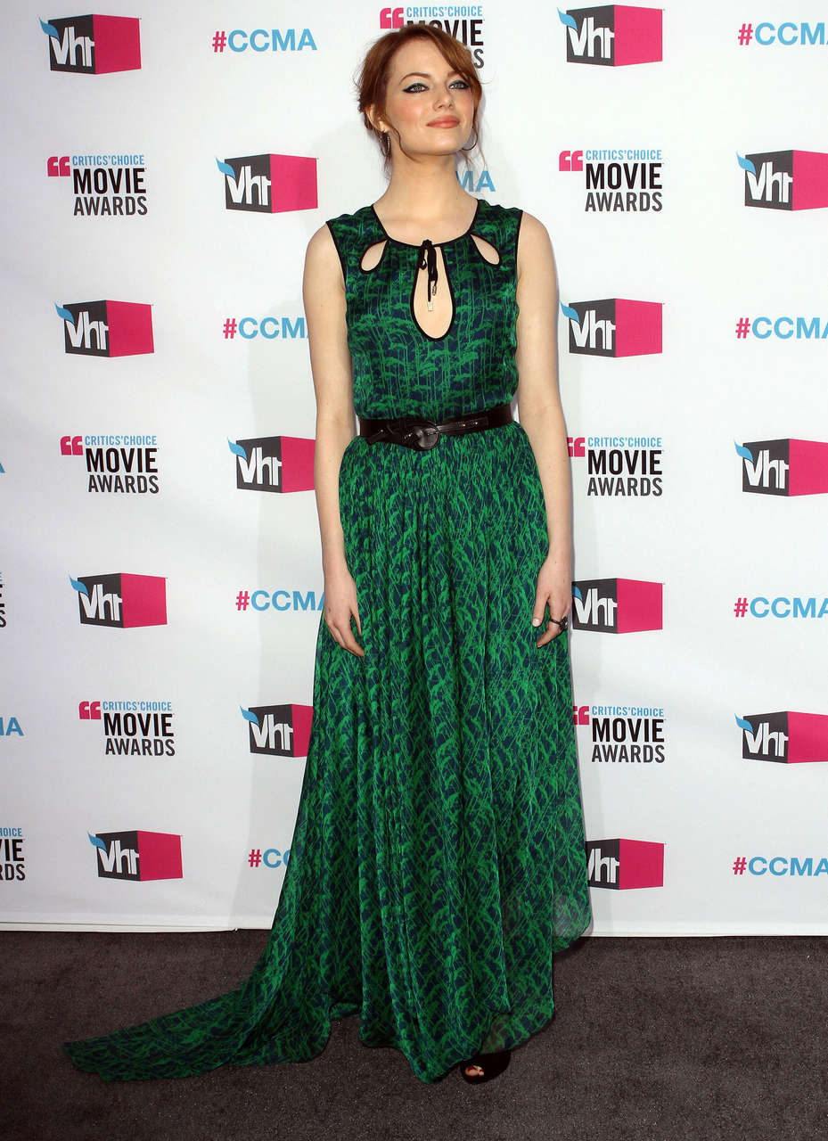 Emma Stone At 17th Critics Choice Movie Awards In Los Angeles