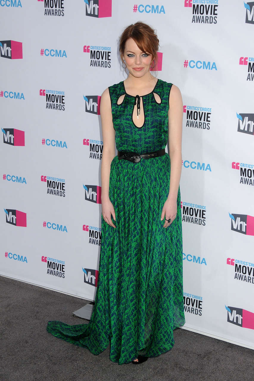 Emma Stone At 17th Critics Choice Movie Awards In Los Angeles