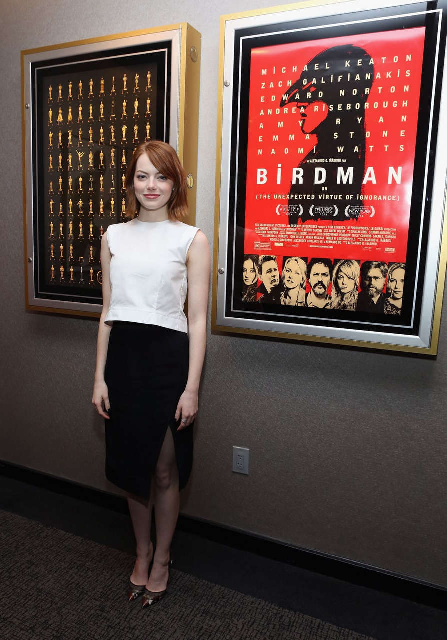 Emma Stone Birdman Ampas Screening New York