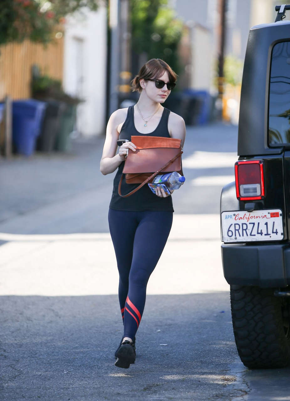 Emma Stone Heading To Gym West Hollywood