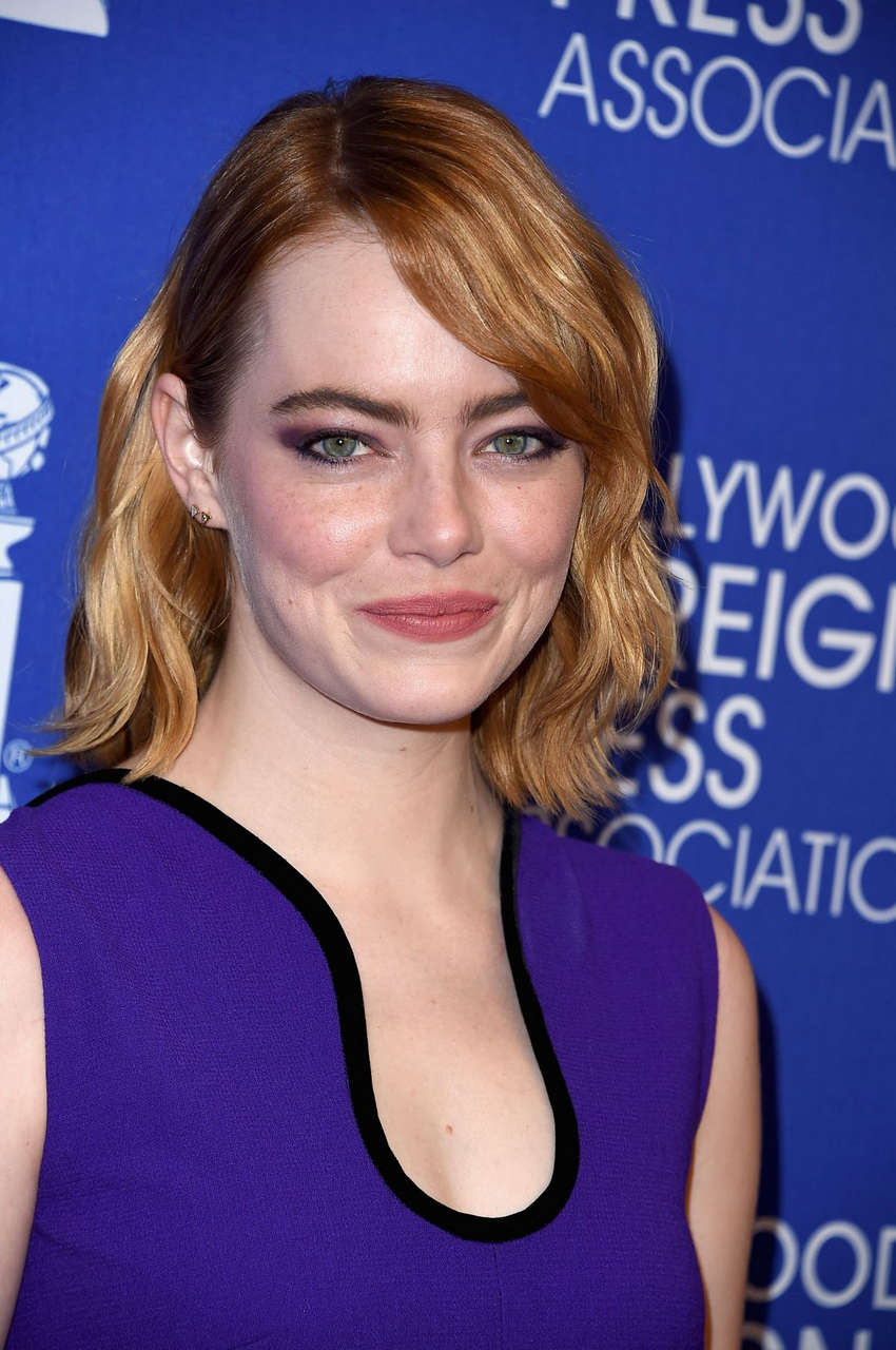 Emma Stone Hollywood Foreign Press Associations Grants Banquet Beverly Hills