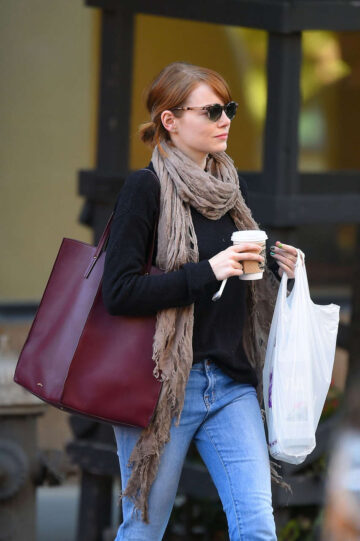 Emma Stone Jeans Out About New York