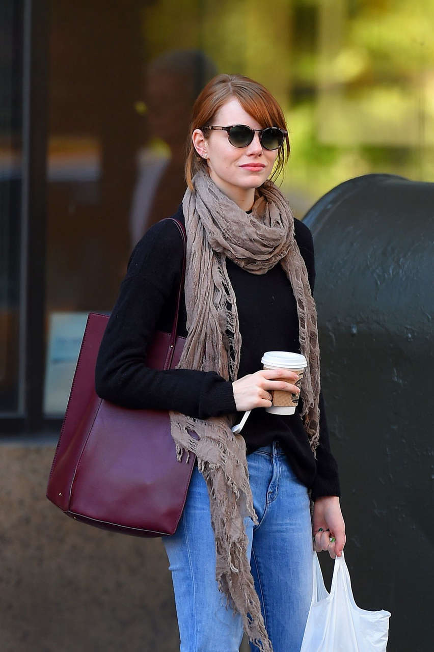 Emma Stone Jeans Out About New York