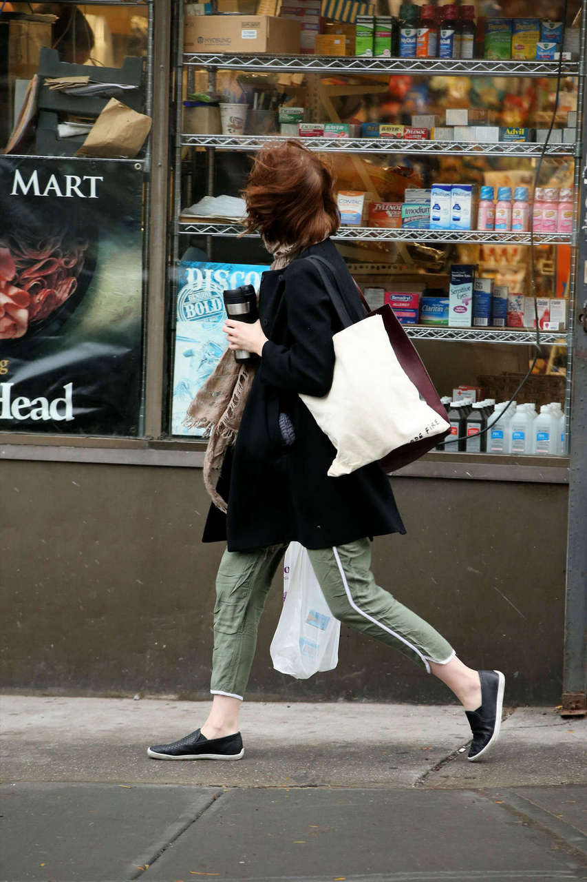 Emma Stone Out Shopping New York