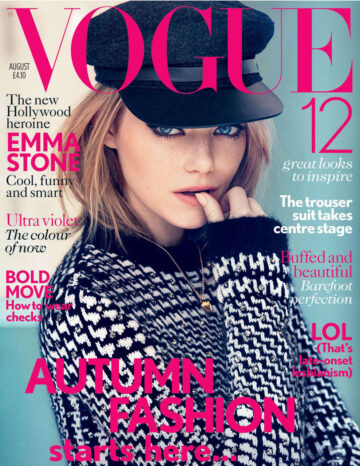 Emma Stone Vogue Magazine Uk August 2012 Issue