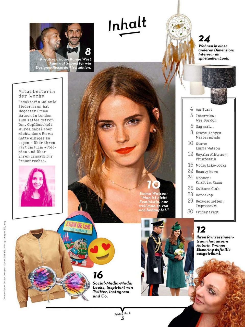 Emma Watson 20 Minuten Friday No 6 February 2016 Issue