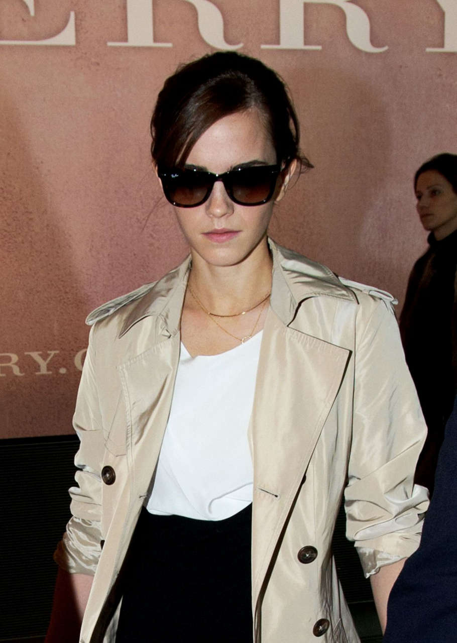 Emma Watson Arrives Heathrow Airport London