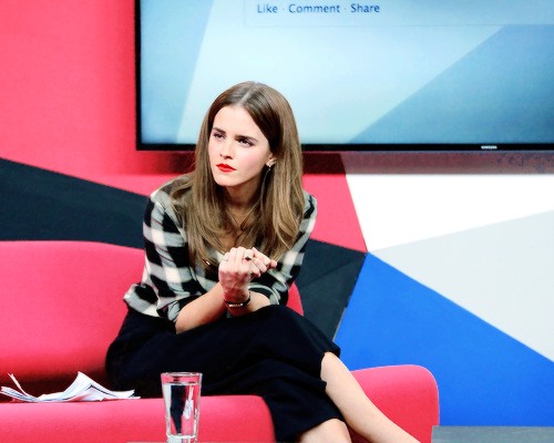 Emma Watson At Facebook Hq During A Live Q A For