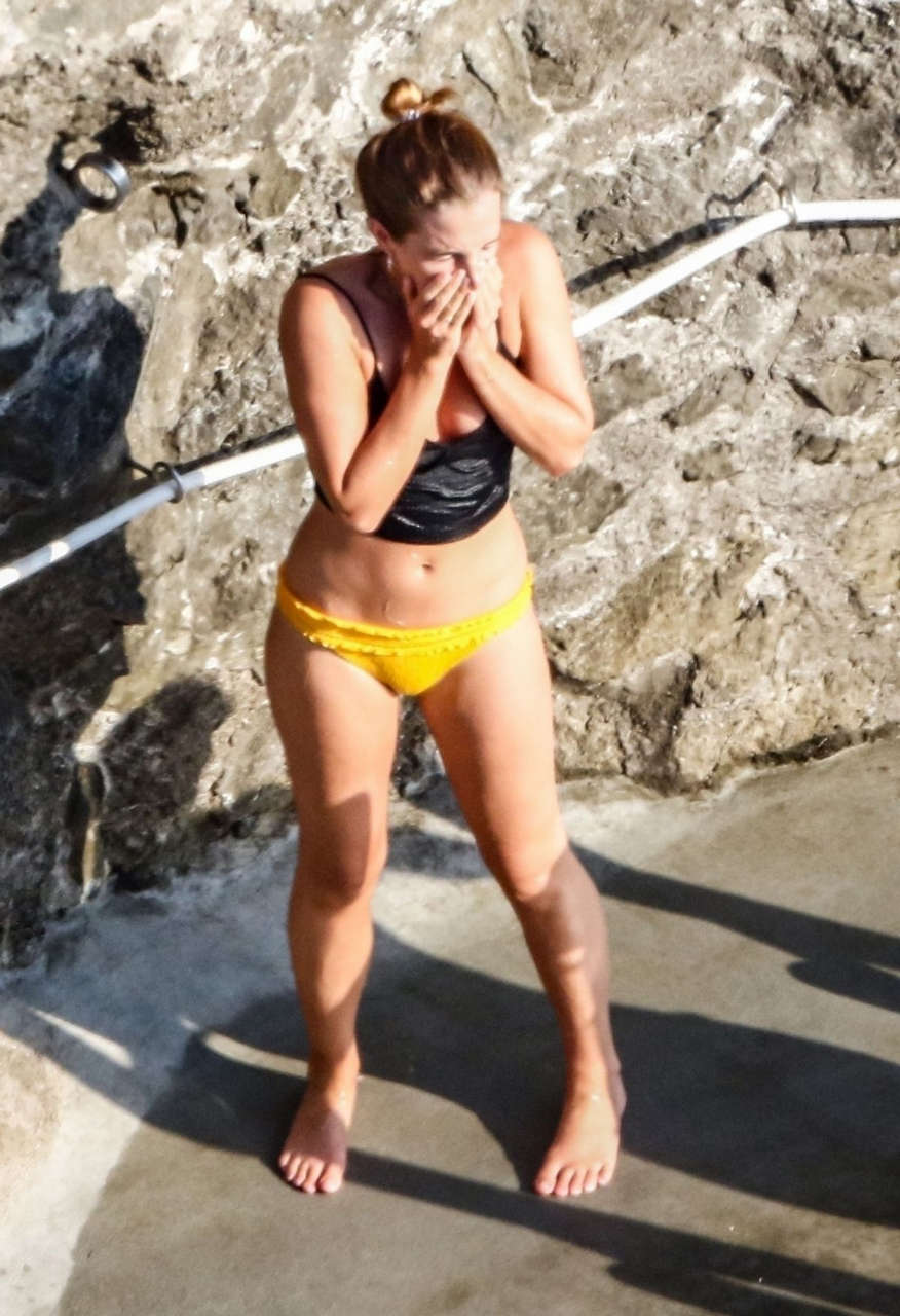 Emma Watson Bikini Beach Italy