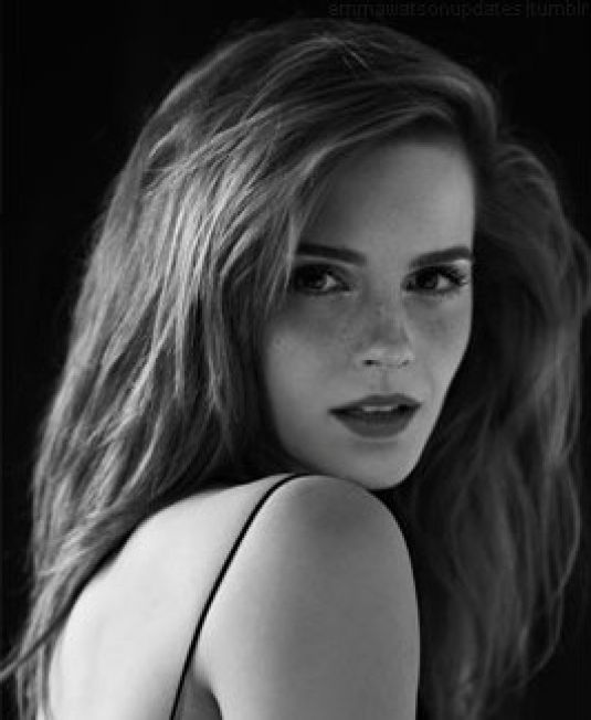 Emma Watson Black White Photoshoot